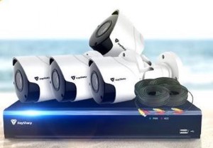מלאי מוגבל! קיט DVR 4 ערוצים כולל 4 מצלמות 5MP ראיית לילה