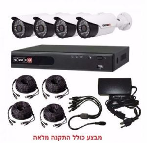 מבצע מערכת 4 מצלמות אבטחה PROVISON  2MP כולל התקנה מלאה
