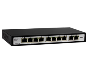 8+2-Port  PoE  switch model poes-08120c+2