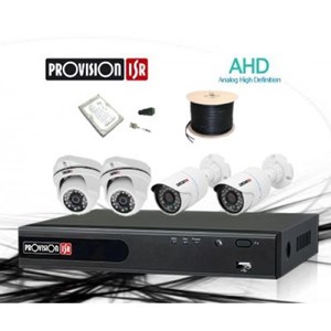 קיט מצלמות אבטחה PROVISION 2MP להתקנה עצמית
